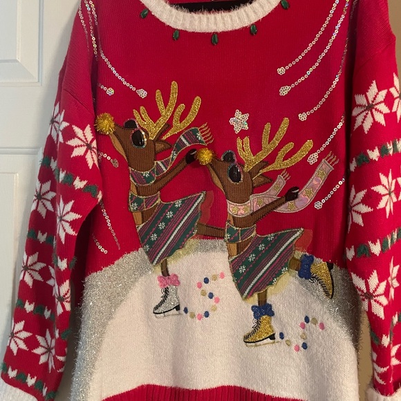 Plus size 1x Christmas sweater - Picture 2 of 12